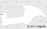 Silver Style Simple Map of ZIP code 94704