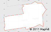 Silver Style Simple Map of ZIP code 94720