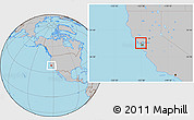 Gray Location Map of ZIP code 94903