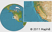 Satellite Location Map of ZIP code 94903