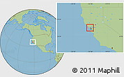 Savanna Style Location Map of ZIP code 94903