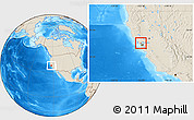 Shaded Relief Location Map of ZIP code 94903