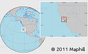 Gray Location Map of ZIP code 94947