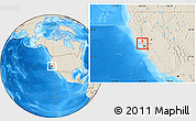 Shaded Relief Location Map of ZIP code 94947