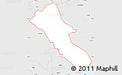 Silver Style Simple Map of ZIP code 94954