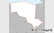 Gray Simple Map of ZIP code 95002