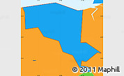 Political Simple Map of ZIP code 95002