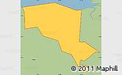 Savanna Style Simple Map of ZIP code 95002