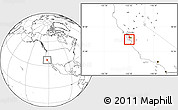 Blank Location Map of ZIP code 95005