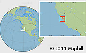 Savanna Style Location Map of ZIP code 95005