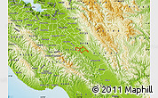 Physical Map of ZIP code 95013