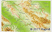 Physical 3D Map of ZIP code 95043
