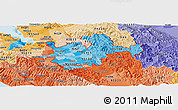 Political Shades Panoramic Map of ZIP codes starting with 951