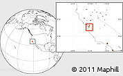 Blank Location Map of ZIP code 95138