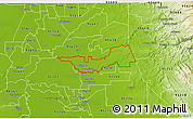 Physical 3D Map of ZIP code 95220