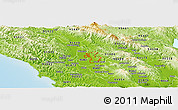 Physical Panoramic Map of ZIP code 95403