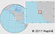 Gray Location Map of ZIP code 95472