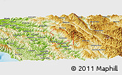 Physical Panoramic Map of ZIP code 95514