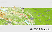 Physical Panoramic Map of ZIP code 95606