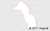 Silver Style Simple Map of ZIP code 95606