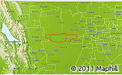 Physical 3D Map of ZIP code 95616