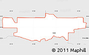Silver Style Simple Map of ZIP code 95616