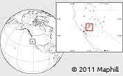 Blank Location Map of ZIP code 95628