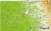 Physical 3D Map of ZIP code 95630