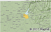 Savanna Style 3D Map of ZIP code 95630