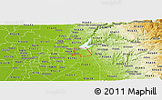 Physical Panoramic Map of ZIP code 95630