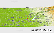 Physical Panoramic Map of ZIP code 95677