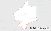 Silver Style Simple Map of ZIP code 95677