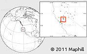 Blank Location Map of ZIP code 95691