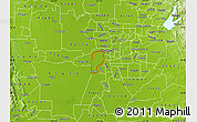 Physical Map of ZIP code 95691