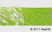 Physical Panoramic Map of ZIP code 95694