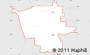 Silver Style Simple Map of ZIP code 95694