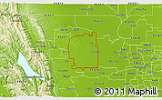 Physical 3D Map of ZIP code 95695