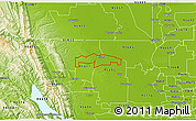 Physical 3D Map of ZIP code 95698