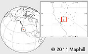 Blank Location Map of ZIP code 95747