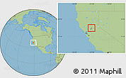 Savanna Style Location Map of ZIP code 95747