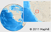 Shaded Relief Location Map of ZIP code 95762