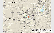 Shaded Relief Map of ZIP code 95815