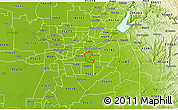 Physical 3D Map of ZIP code 95827