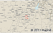 Shaded Relief 3D Map of ZIP code 95827