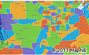 Political 3D Map of ZIP code 95831