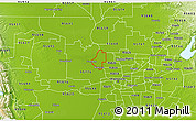 Physical 3D Map of ZIP code 95837