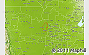 Physical Map of ZIP code 95837