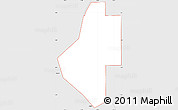 Silver Style Simple Map of ZIP code 95837