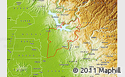 Physical Map of ZIP code 95966