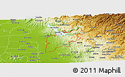 Physical Panoramic Map of ZIP code 95966